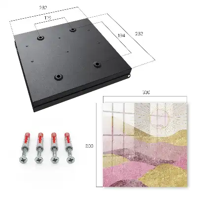Wall mounted key cabinet Waves, rays of the sun