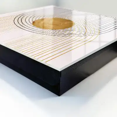 Wall mounted key box Circles and lines with shapes