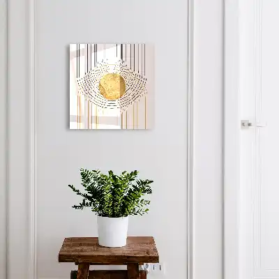 Wall mounted key box Circles and lines with shapes