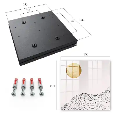 Key box for home Waves and a light circle in the background