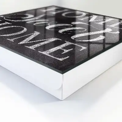 Wall mounted key box Home sweet in the dark background