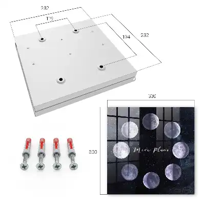 Key box for home Moon phases in the background with stars