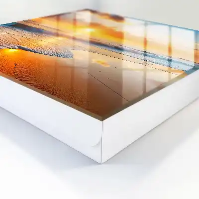 Wall mounted key box Ocean sunset