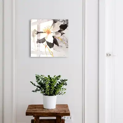 Decorative key box Floral charm with an orange note