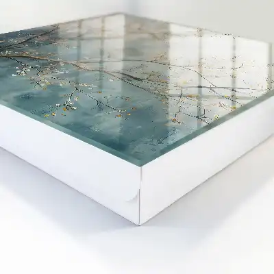 Key cabinet Nature's relaxation with pastel leaves