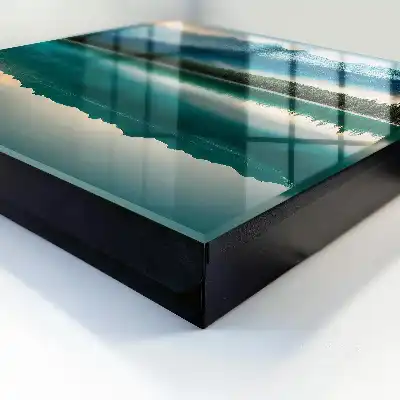 Wall mounted key box Mountain reflection on the water surface