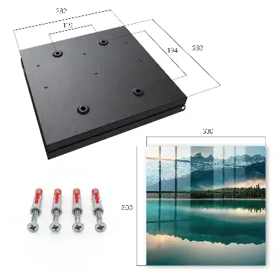 Wall mounted key box Mountain reflection on the water surface