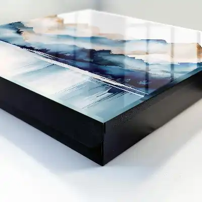 Key box for home Watercolor mountains background