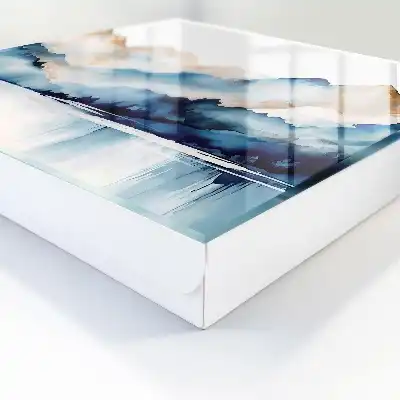 Key box for home Watercolor mountains background
