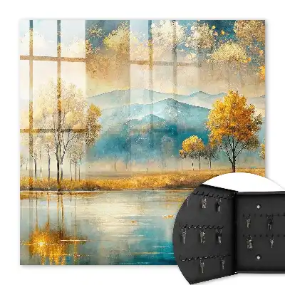 Decorative key box Autumn harmony beautiful ocean