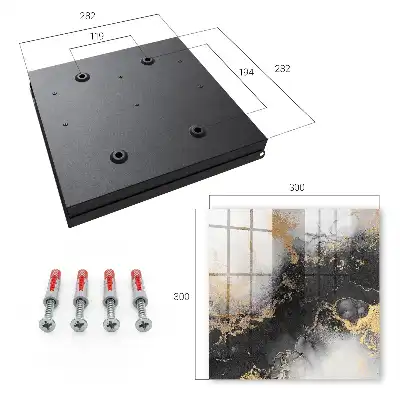 Wall mounted key box Black elegance in black and gray