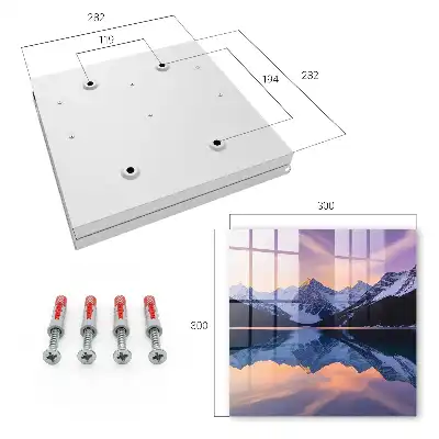 Wall mounted key cabinet Mountain world time