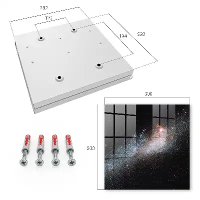 Wall mounted key cabinet The Galactic Mystery of the Blackness of Space