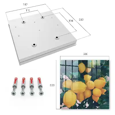Wall mounted key box Green leaves