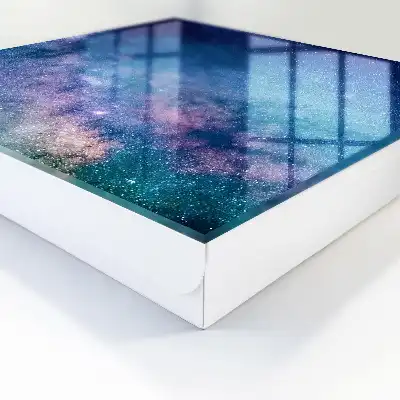 Wall mounted key box A cosmic night full of stars