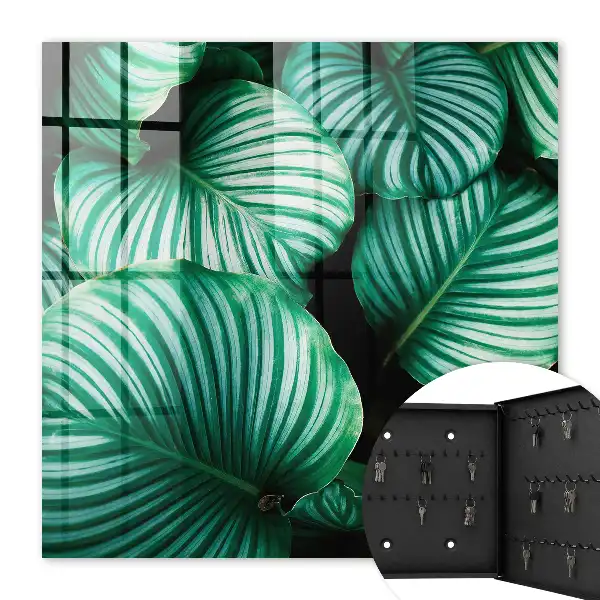 Key box for home Green leaf structure