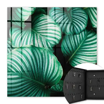 Key box for home Green leaf structure