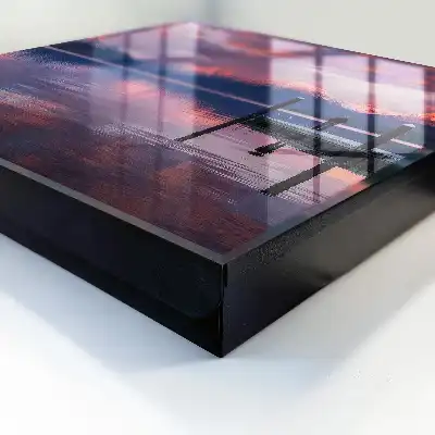 Wall mounted key cabinet Lake in the mountains