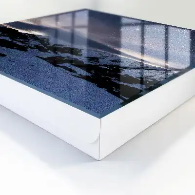 Wall mounted key cabinet Night mountains stars sky