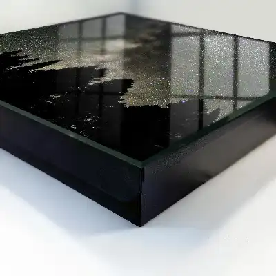 Key cabinet Starry sky with dark trees