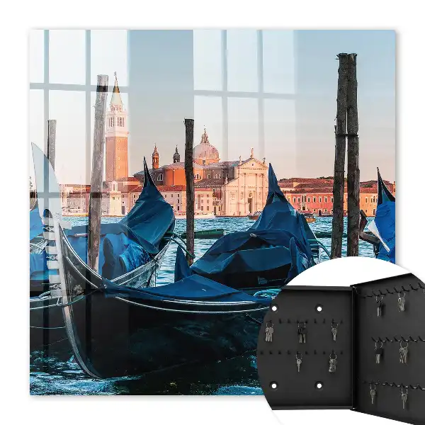 Decorative key box Italian landscape of historic buildings