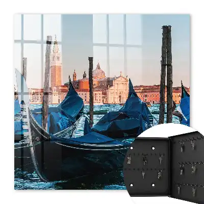 Decorative key box Italian landscape of historic buildings