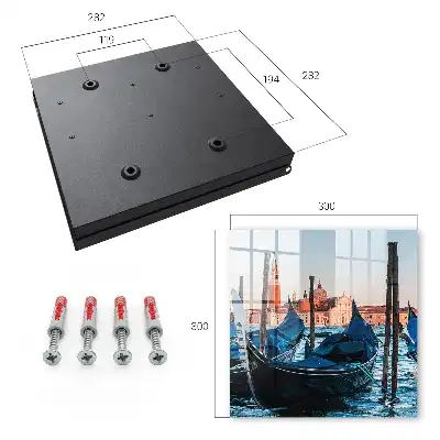 Decorative key box Italian landscape of historic buildings