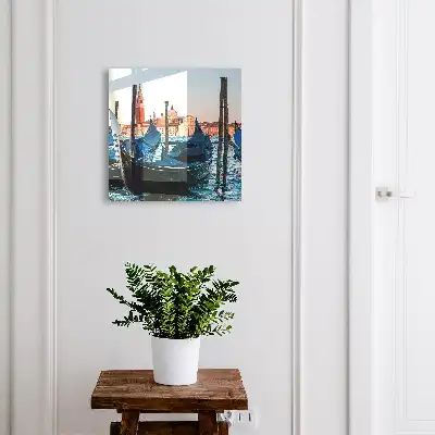 Decorative key box Italian landscape of historic buildings