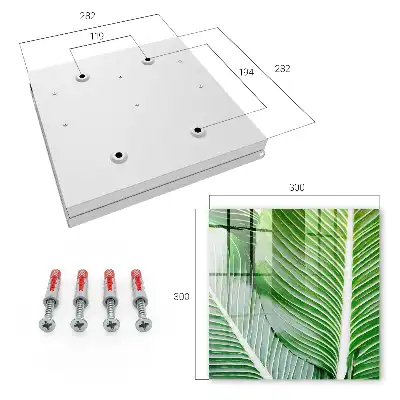 Wall mounted key cabinet The green of nature is expressive in lines
