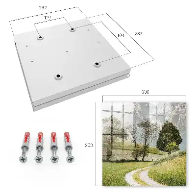 Wall mounted key box Mountain landscape of natural peace