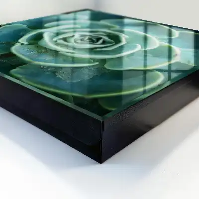 Key cabinet Green rosette perfect for relaxation