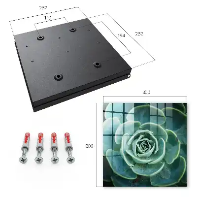 Key cabinet Green rosette perfect for relaxation