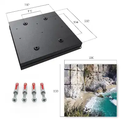 Key box for home Beautiful coastline with cliffs