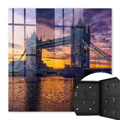 Decorative key box Magical sunset view