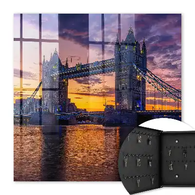 Decorative key box Magical sunset view