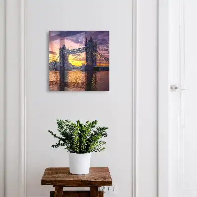 Decorative key box Magical sunset view