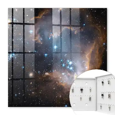 Key cabinet A stellar nebula full of stars