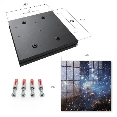 Key box for home Cosmic space with blue fog