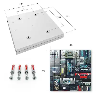 Decorative key box Musical passion with audio devices