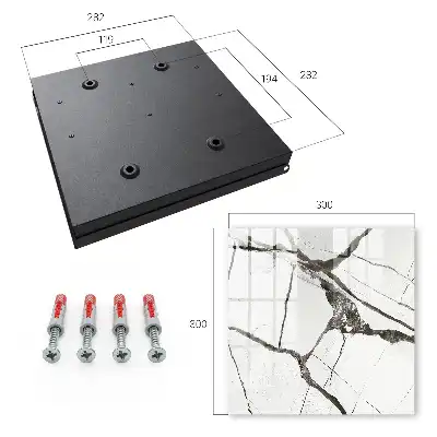 Wall mounted key box Stylish minimalism contrasts of gray