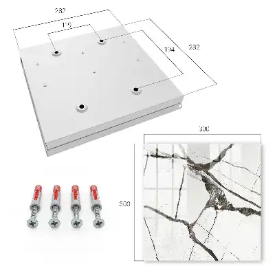 Wall mounted key box Stylish minimalism contrasts of gray