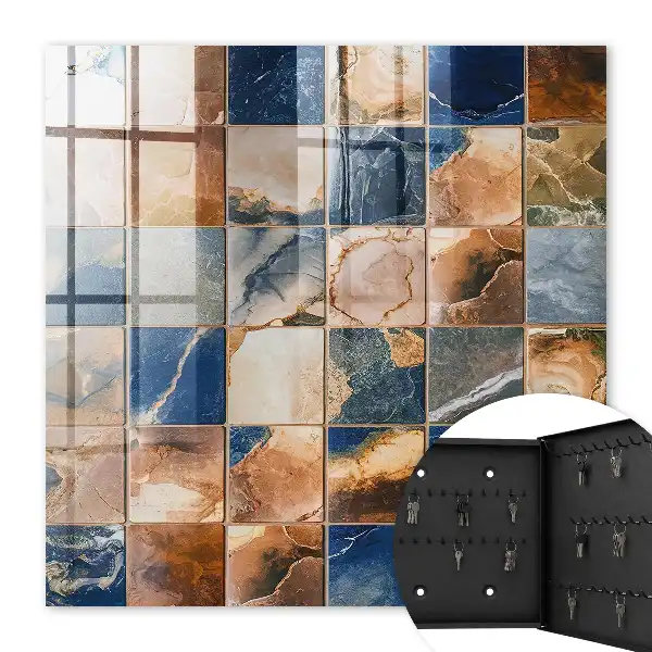 Key box for home Seamless marble mosaic