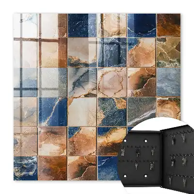 Key box for home Seamless marble mosaic