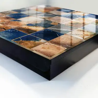 Key box for home Seamless marble mosaic