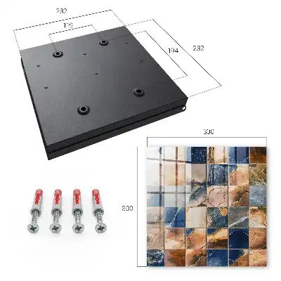 Key box for home Seamless marble mosaic