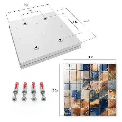 Key box for home Seamless marble mosaic