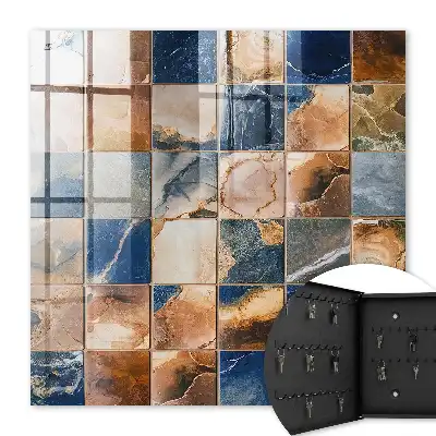 Key box for home Seamless marble mosaic