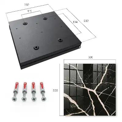 Wall mounted key cabinet Dynamic structure in the dark background