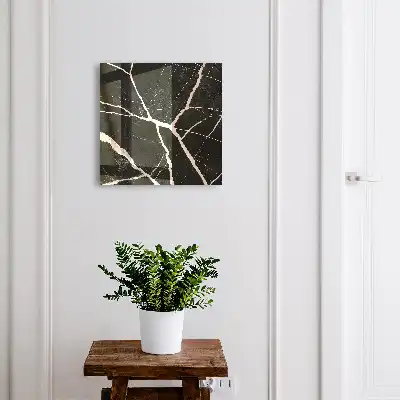 Wall mounted key cabinet Dynamic structure in the dark background