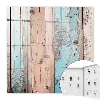 Key cabinet Pastel wood colors